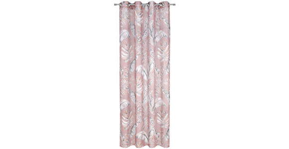 ÖSENVORHANG halbtransparent - Rosa, Design, Textil (140/245cm) - Esposa