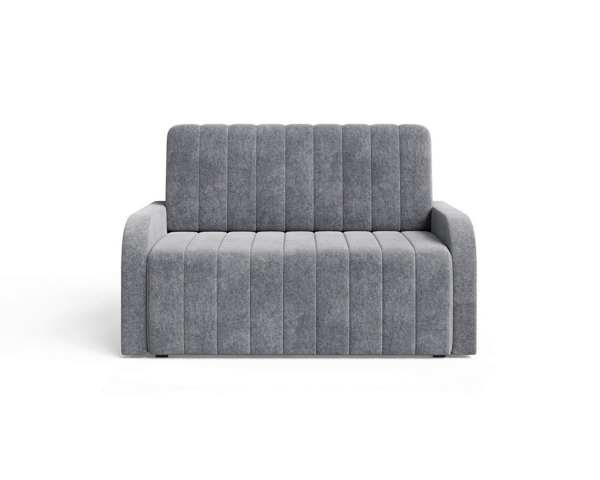 SCHLAFSOFA ALASKA 120 Anthrazit  inkl. Schlaffunktion, Stauraum  - Anthrazit/Schwarz, Design, Kunststoff/Textil (141/90/104cm) - MID.YOU
