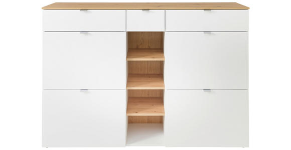 SCHUHSCHRANK 148/103/38 cm - Silberfarben/Schwarz, Design, Holzwerkstoff/Kunststoff (148/103/38cm) - Xora