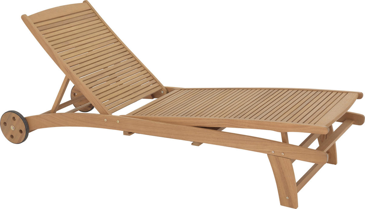 LEŽALJKA VRTNA  prirodne boje  drvo      - prirodne boje, Romantično / ladanjski, drvo (70/32/84/195cm) - Ambia Garden