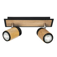 DECKENSTRAHLER 30/15/9 cm   - Natur, Holz/Metall (30/15/9cm)