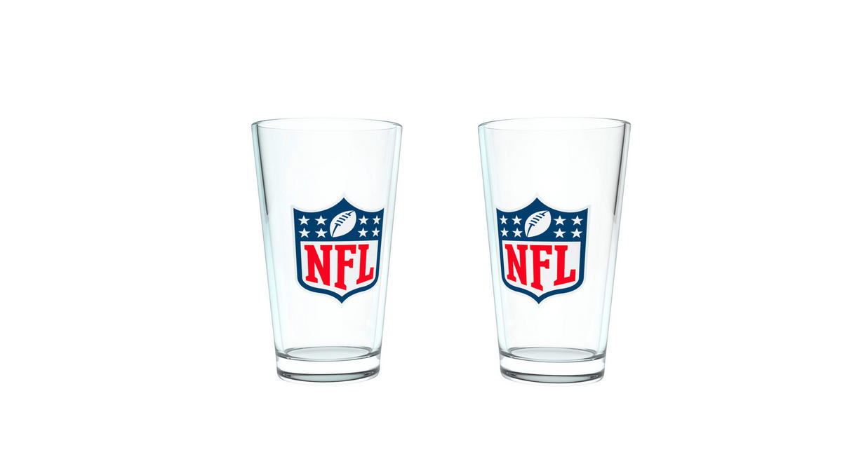 GLÄSERSET  2-teilig  - Blau/Transparent, Basics, Glas (11,5/8,5/10,5cm)