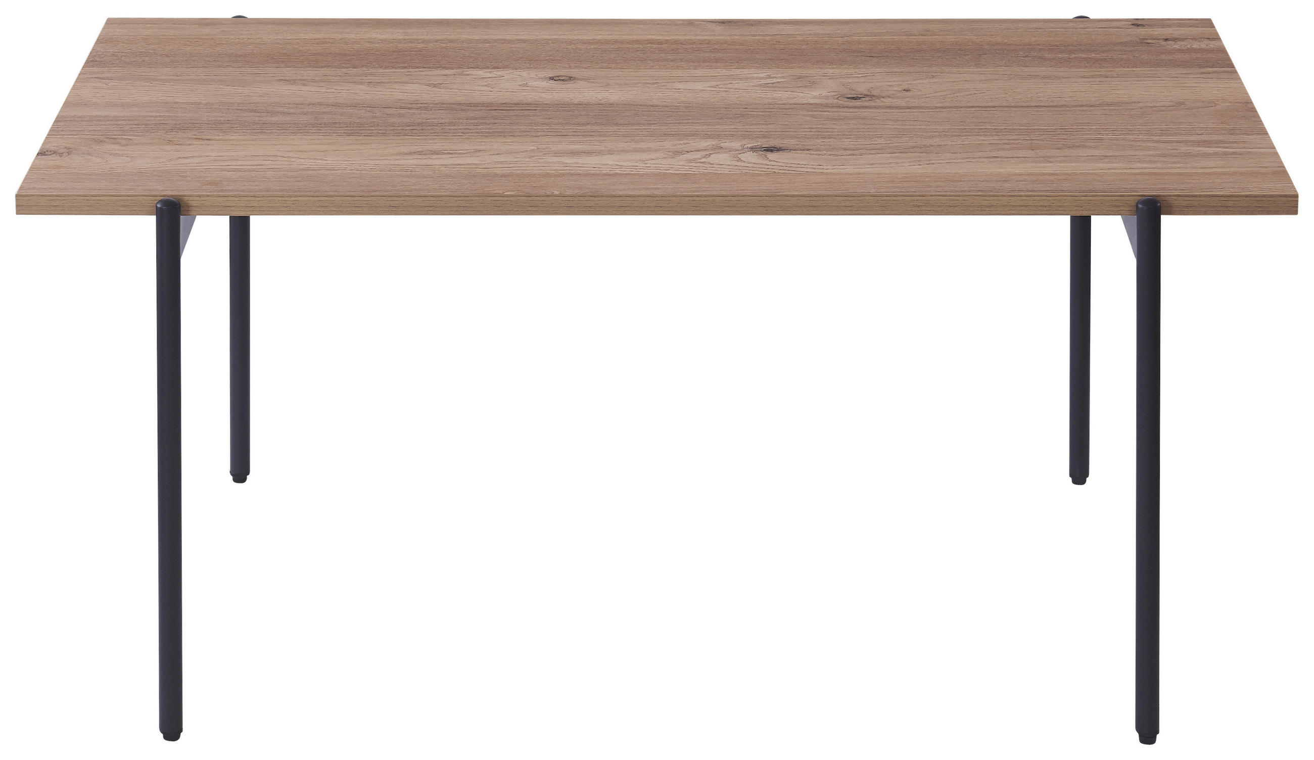 KONFERENČNÍ STOLEK, černá, barvy dubu, kov, kompozitní dřevo, 100/60/45 cm - černá/barvy dubu, Design, kov/kompozitní dřevo (100/60/45cm) - Ti'me