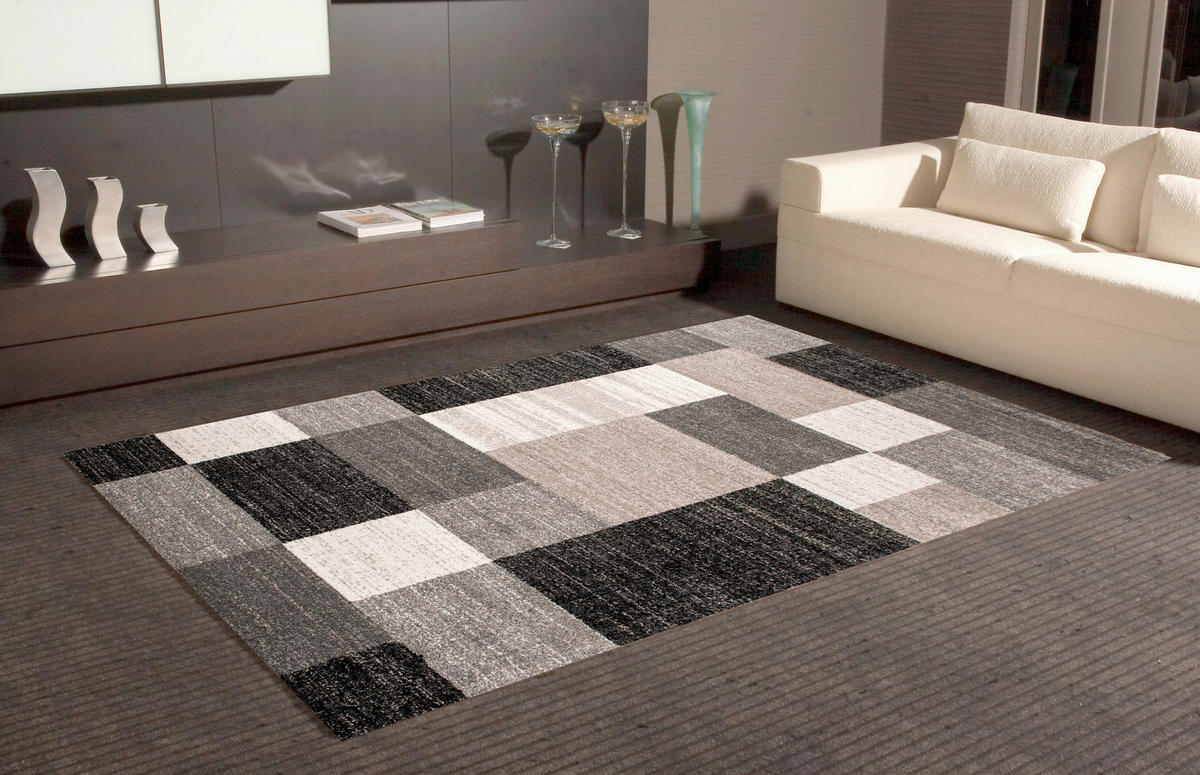 WEBTEPPICH 120/170 cm Gabeh Anthrazit, Beige, Hellbraun  - Hellbraun/Anthrazit, KONVENTIONELL, Textil (120/170cm) - Novel