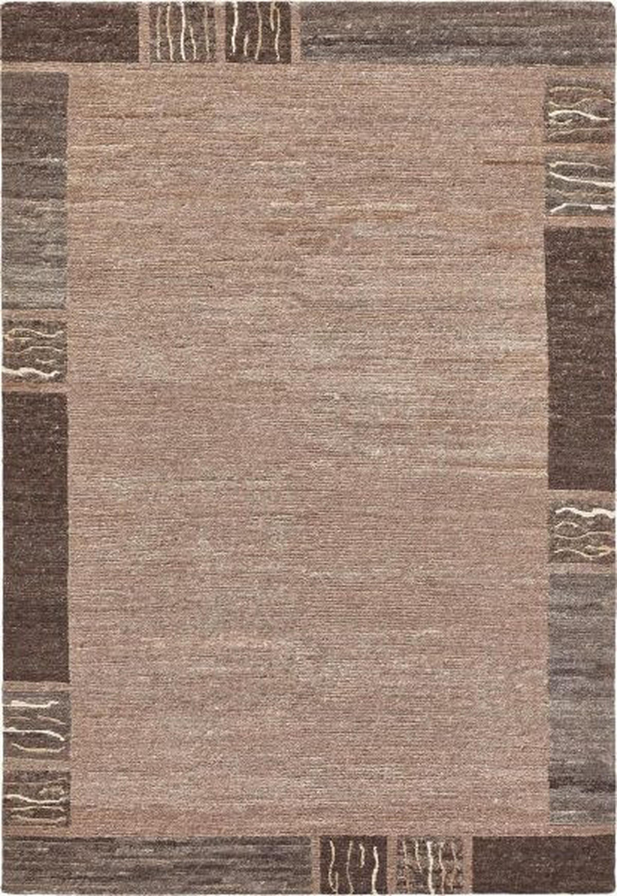 WOLLTEPPICH 200/300 cm Natura Silk Greny Braun, Naturfarben  - Braun/Naturfarben, Basics, Textil (200/300cm) - Cazaris