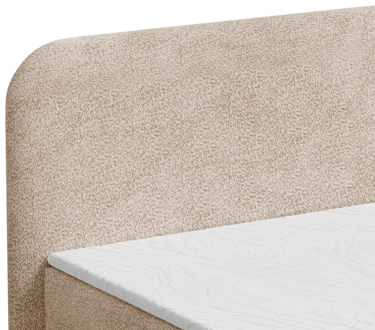 BOXBETT 180/200 cm,  in Beige, Bettkasten, Topper,  - Beige/Schwarz, MODERN, Holz/Kunststoff (180/200cm) - MID.YOU