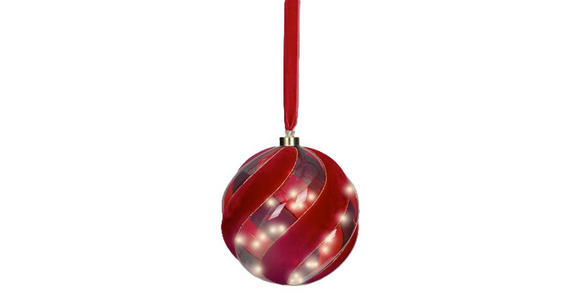 DEKOKUGEL - Rot, Trend, Glas (20cm) - Ambia Home