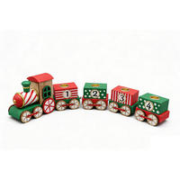 DEKORAČNÍ VLÁČEK - smaragdově zelená/přírodní barvy, Lifestyle, kov/dřevo (36,5/8/5cm) - X-Mas