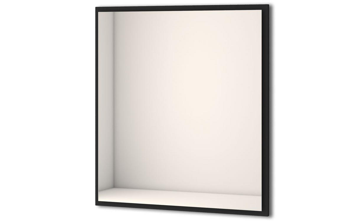 FÜRDŐSZOBATÜKÖR 98/90/4 cm  - grafitszürke, Basics, faalapú anyag/üveg (98/90/4cm) - Welnova