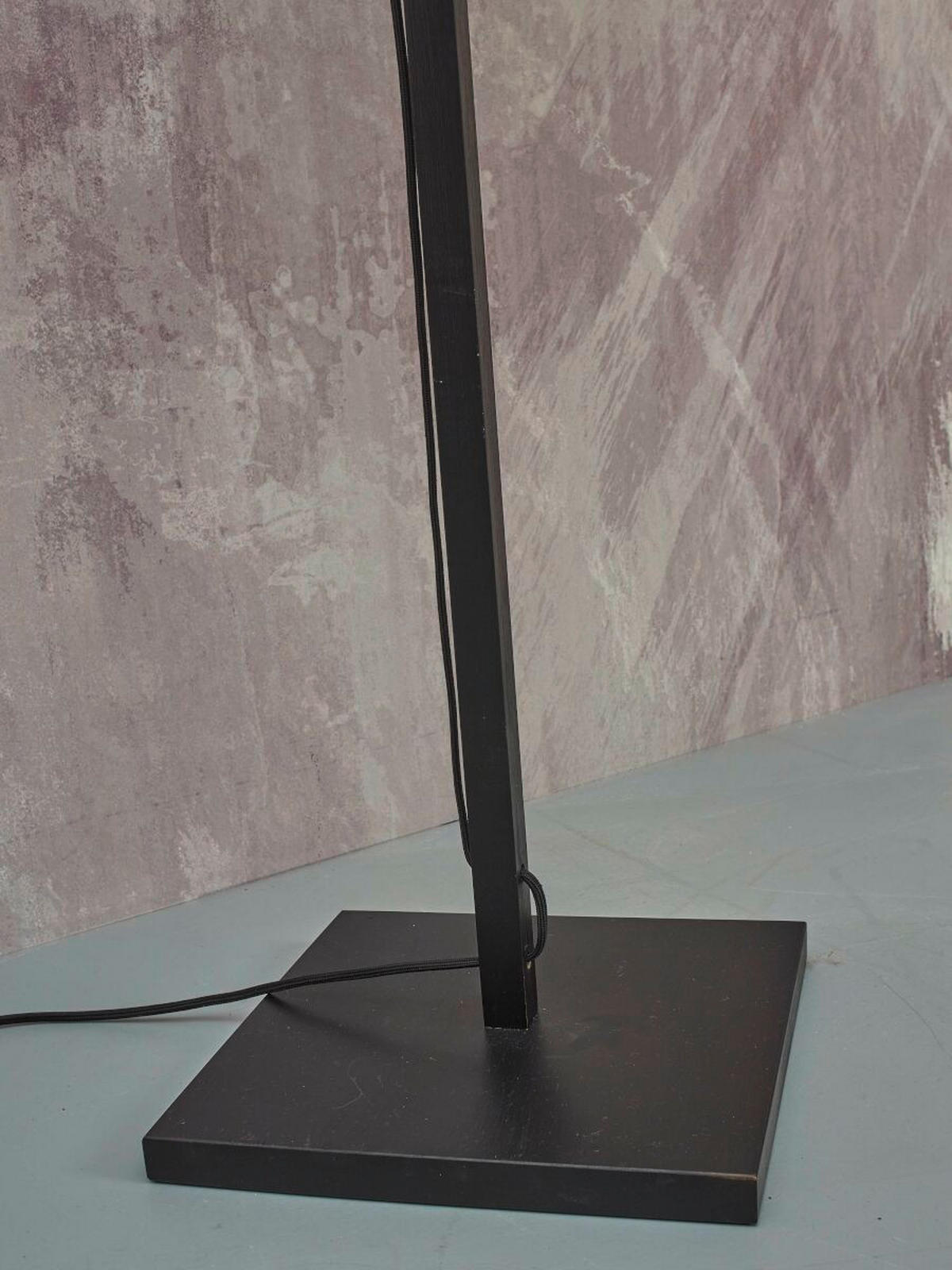 STEHLEUCHTE 25/130 cm    - Schwarz/Naturfarben, Trend, Holz (25/130cm) - Good & Mojo