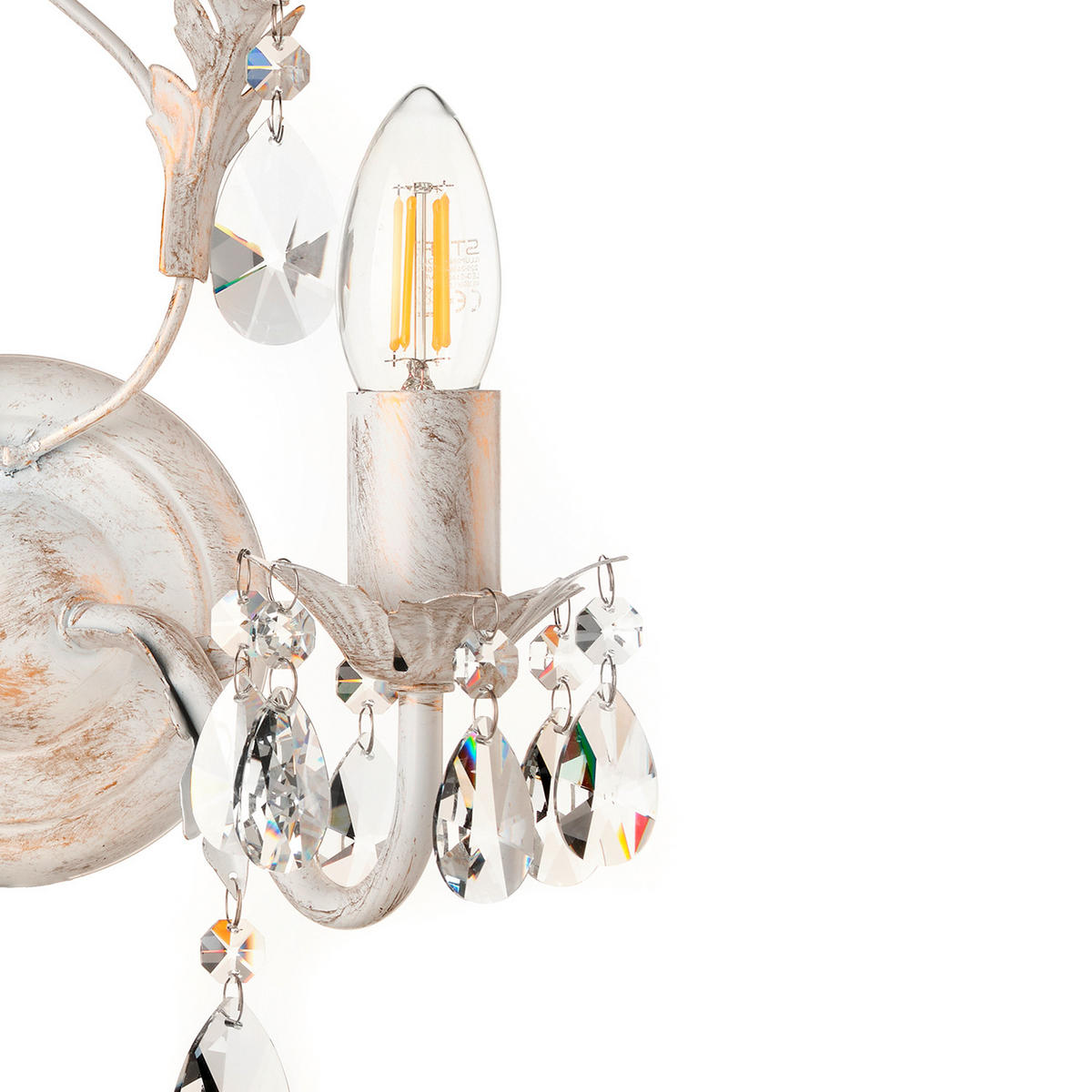 WANDLEUCHTE 30/20 cm   - KONVENTIONELL, Glas/Metall (30/20cm)