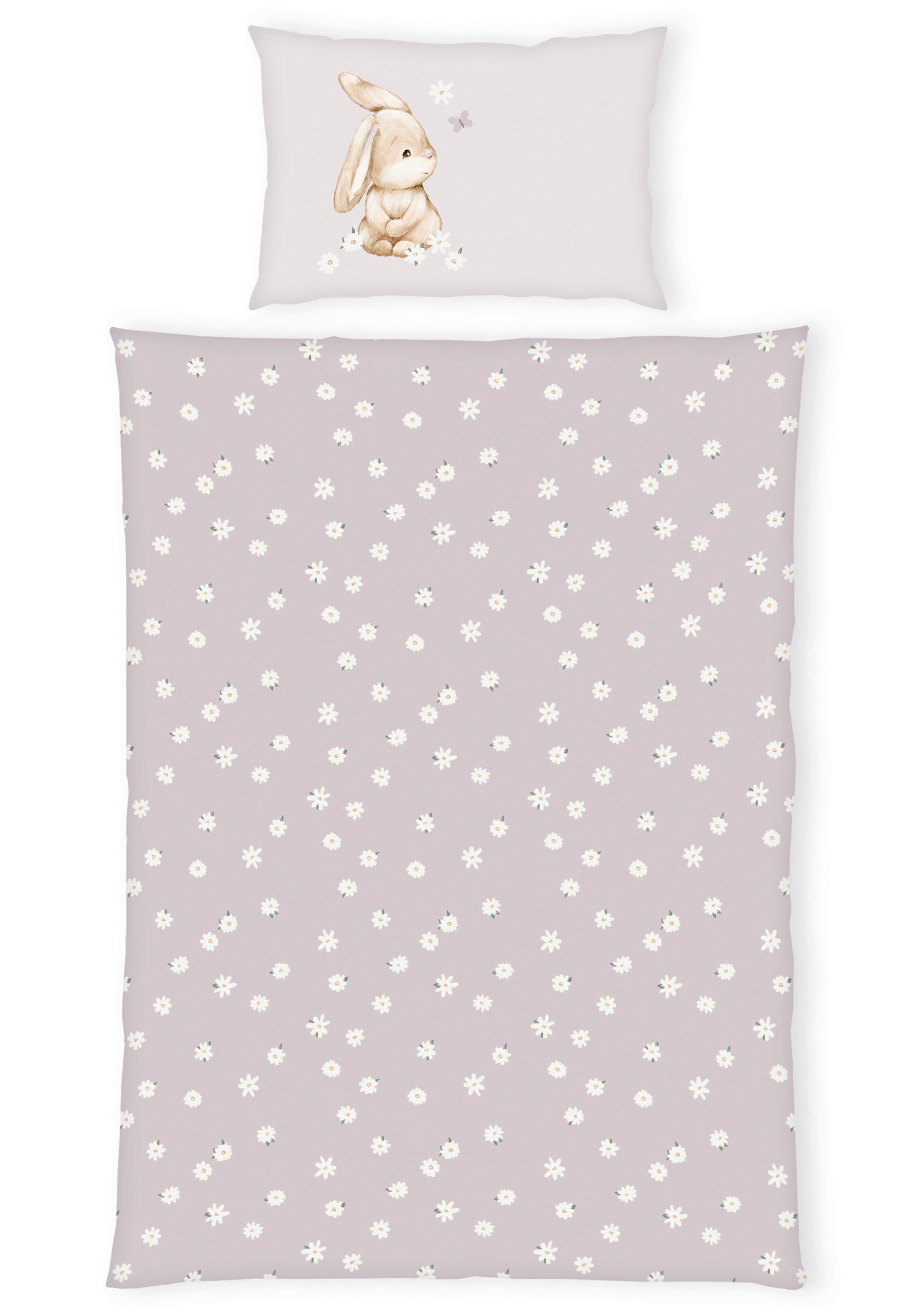 BABYBETTWÄSCHE 100/135 cm  - Hellrosa, Basics, Textil (100/135cm) - Herding