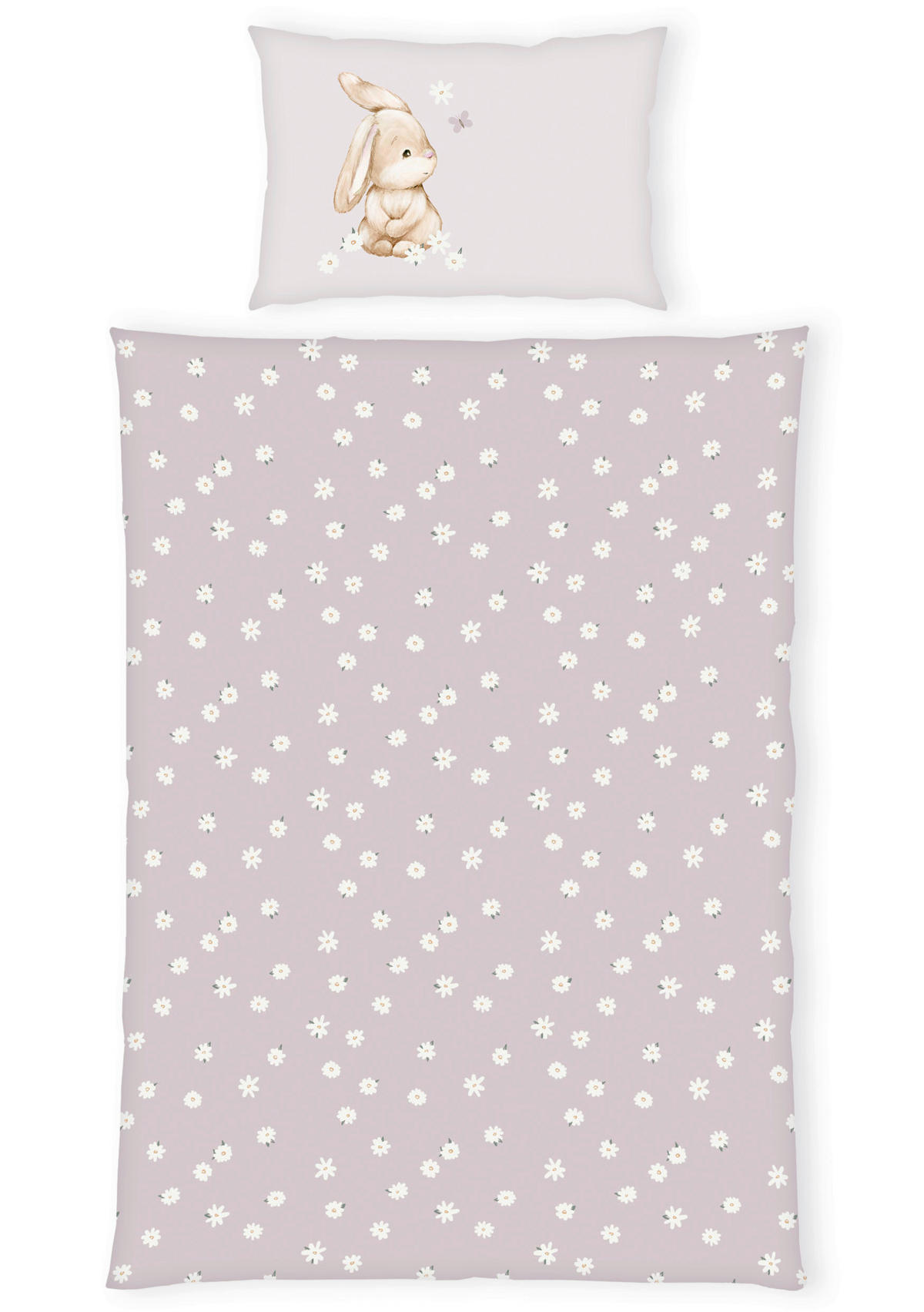 BABYBETTWÄSCHE 100/135 cm  - Hellrosa, Basics, Textil (100/135cm) - Herding