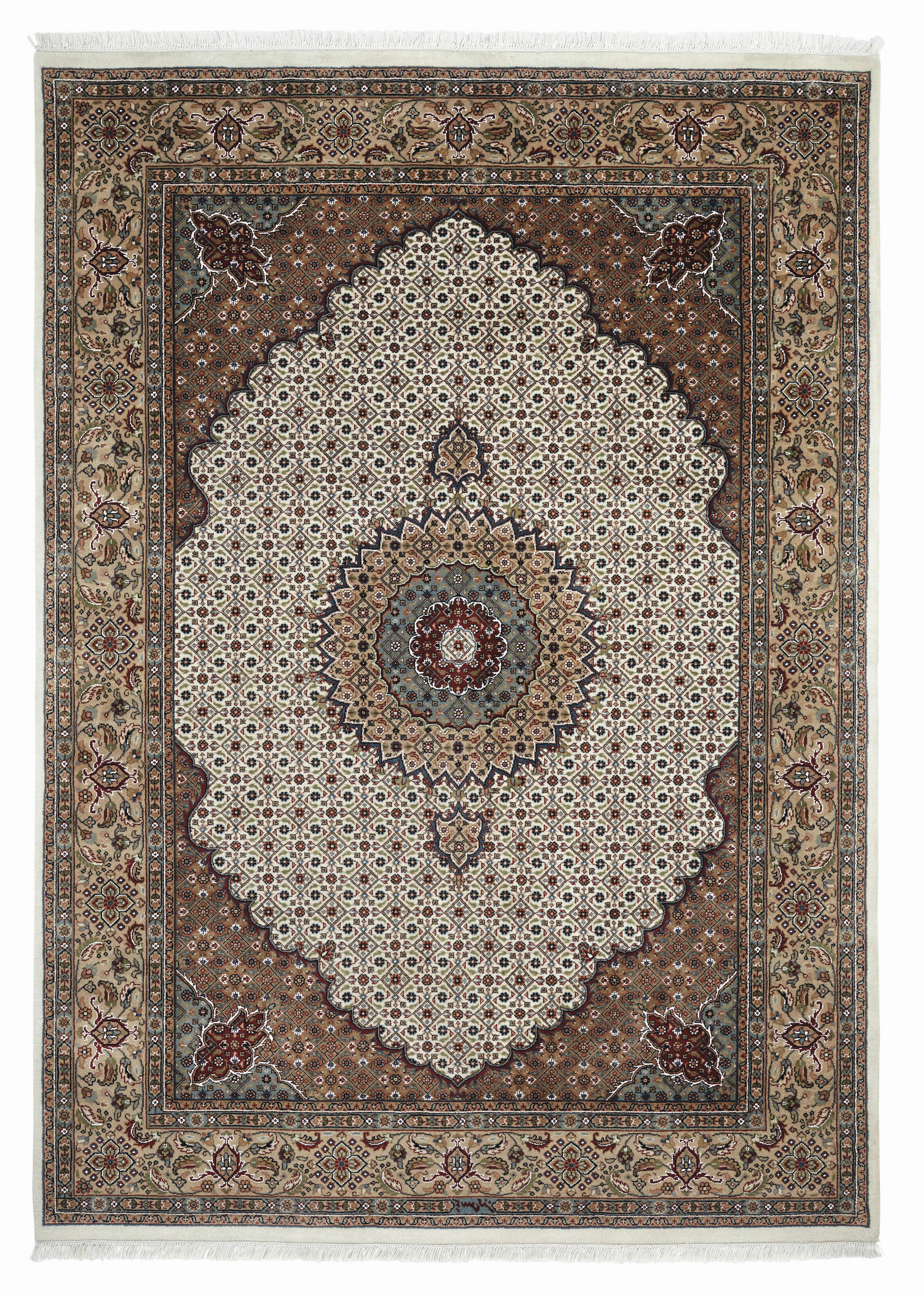 ORIENTÁLNÍ KOBEREC, 90/160 cm hnědá, krémová - krémová/hnědá, Lifestyle, textil (90/160cm) - Cazaris