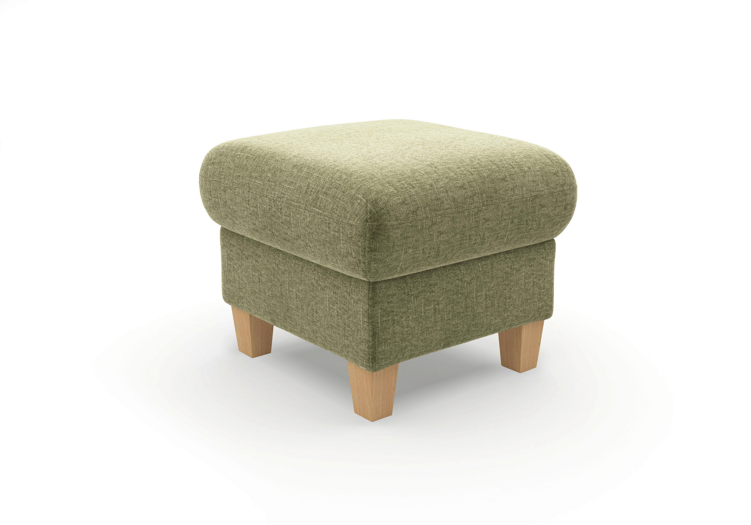 HOCKER GLENDALE E Flachgewebe Hellgrün  - Eichefarben/Hellgrün, KONVENTIONELL, Holz/Textil (58/48/58cm) - Sit & More
