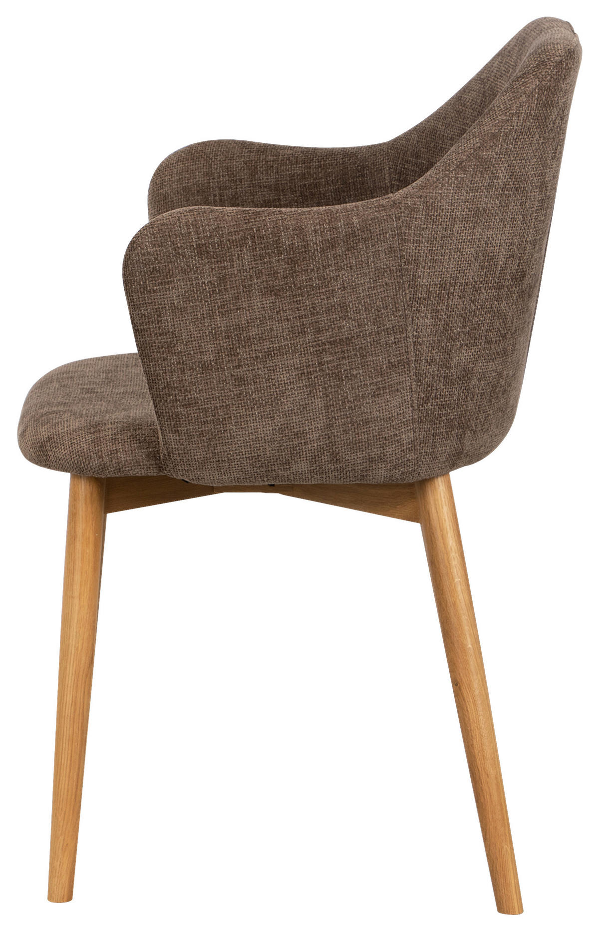 ARMLEHNSTUHL in Holz, Textil Naturfarben, Hellbraun  - Hellbraun/Naturfarben, MODERN, Holz/Textil (55/82/57cm) - Livetastic