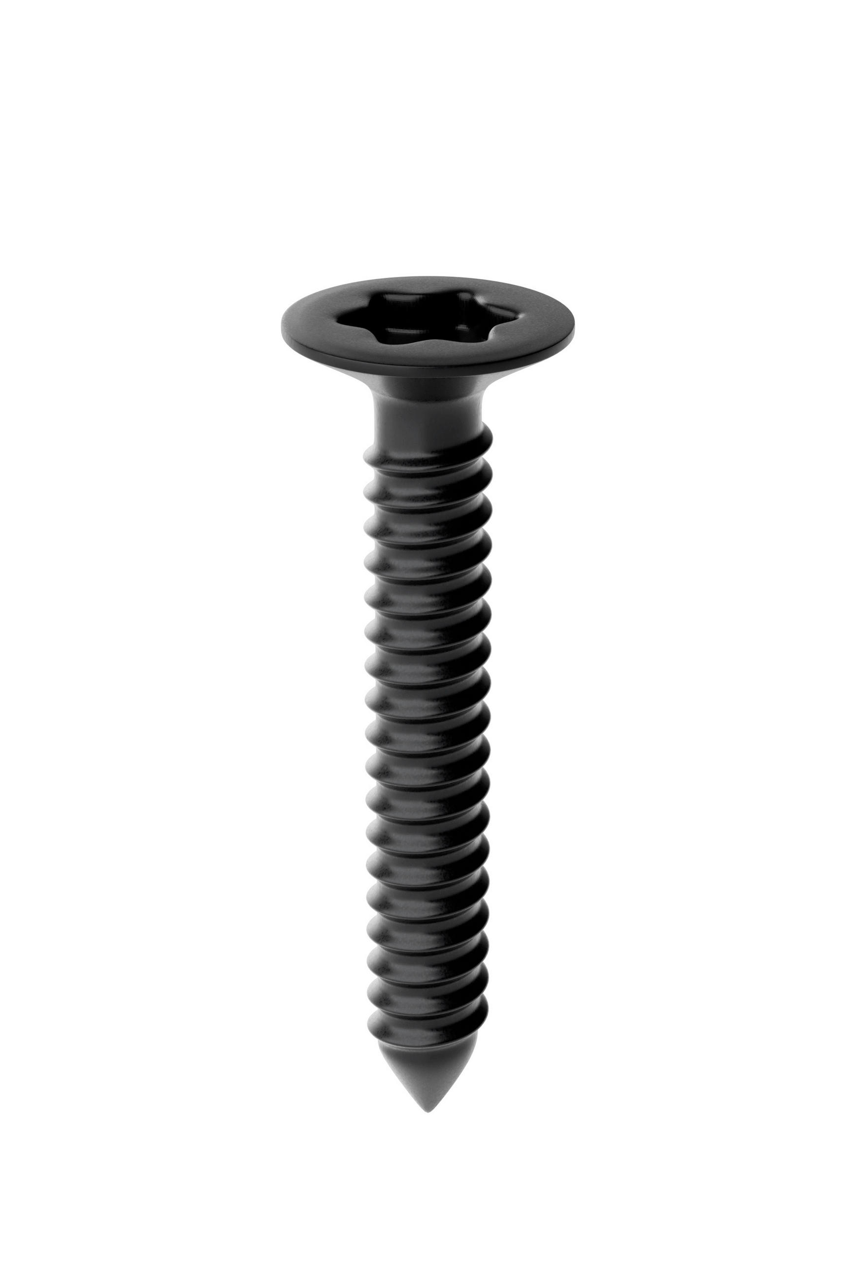 RÜCKWANDSCHRAUBE  - Schwarz, Basics, Metall (0,7/3cm)