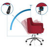 DREHSTUHL Flachgewebe Rot  - Rot, MODERN, Kunststoff/Textil (60/87/51cm) - MID.YOU