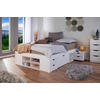 STAURAUMBETT 140/200 cm  in Weiss   - Weiss, Konventionell (140/200cm) - MID.YOU