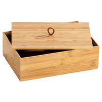 ORGANIZÉR hnědá - hnědá, Basics, dřevo (22/7/15cm)