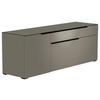 LOWBOARD Grau, Schwarz  160/58/45 cm  - Schwarz/Grau, Design, Glas/Holzwerkstoff (160/58/45cm) - Moderano