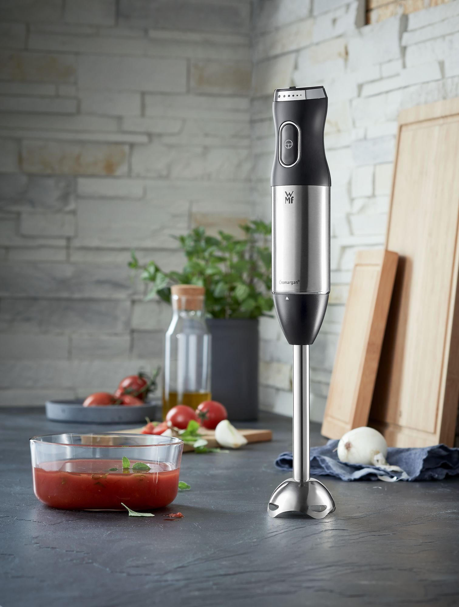 Stabmixer Kult X Edition Kult X Edition   - Edelstahlfarben/Schwarz, Design, Kunststoff/Metall (6,3/6,3/39cm) - WMF
