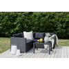LOUNGEGRUPP  - svart, Klassisk, glas/textil - Gardenson