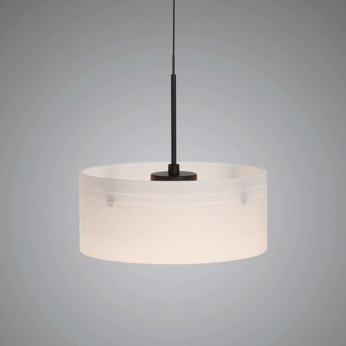 LED-HÄNGELEUCHTE 20/20/180 cm  - Schwarz, Design, Glas/Kunststoff (20/20/180cm)