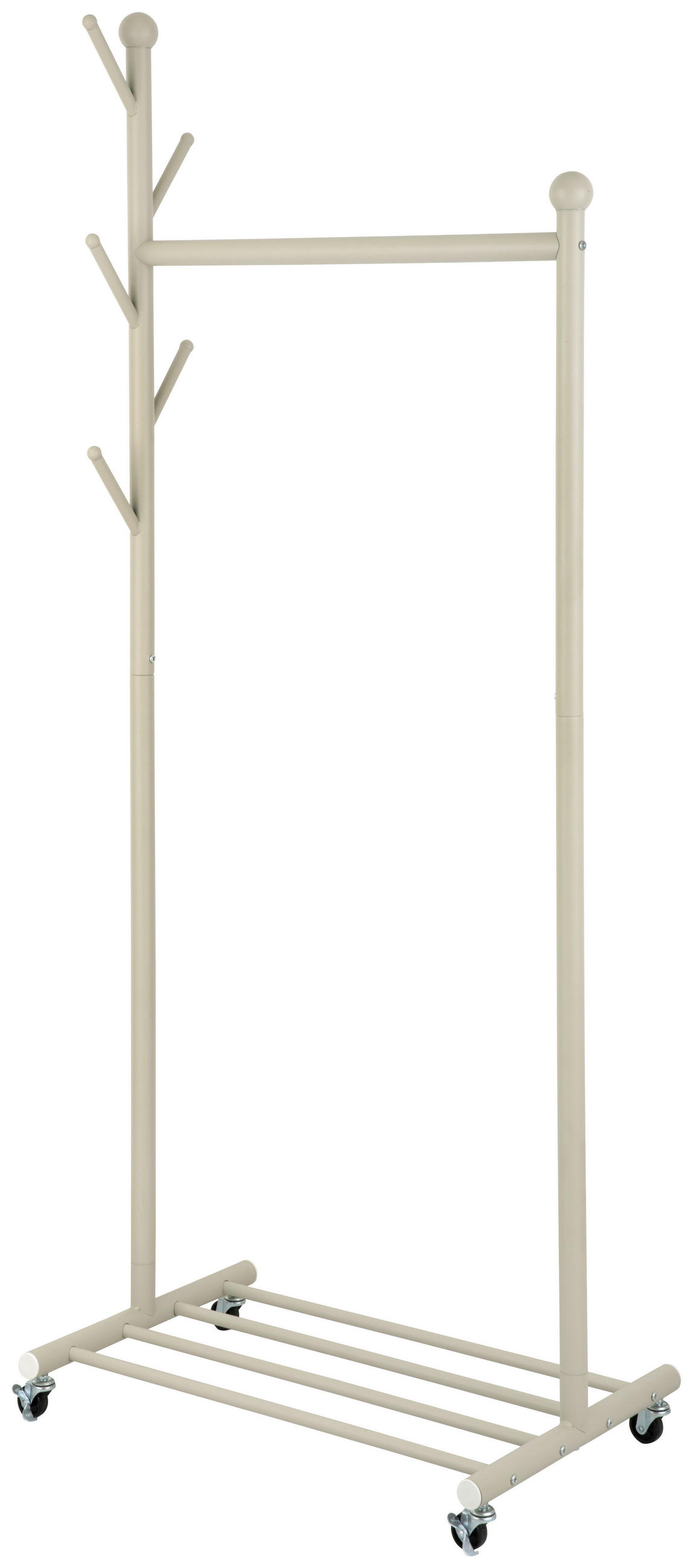 KLEIDERWAGEN in Beige 68/171/43 cm   - Beige, Design, Kunststoff/Metall (68/171/43cm) - MID.YOU