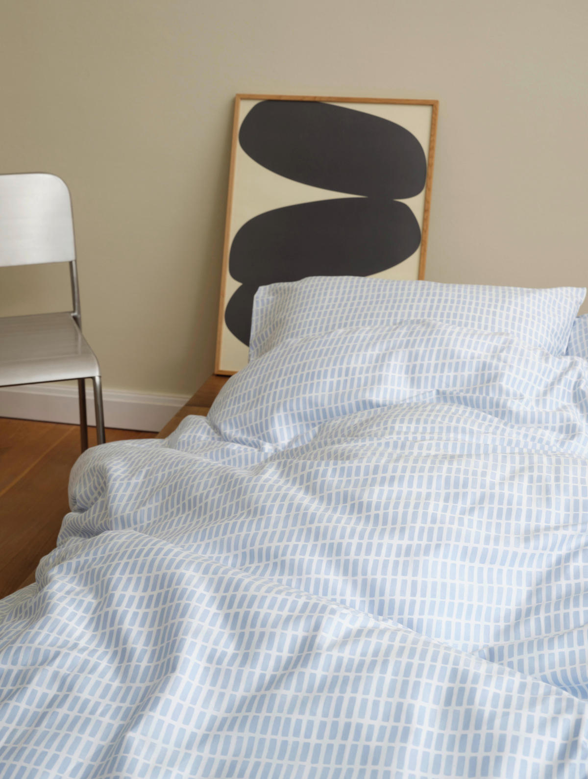 POSTELJNINA 135/200 cm saten svetlo modra  - svetlo modra, Konvencionalno, tekstil (135/200cm) - Marc O'Polo