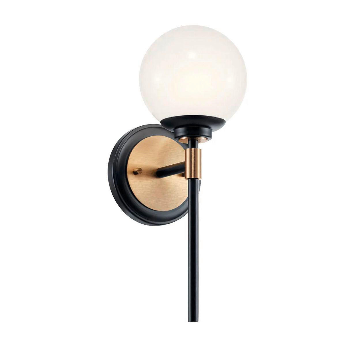 VÄGGLAMPA FÖR BADRUM Masthead   - champagne, Klassisk, metall/glas (34.8/12.8/16.6cm) - Elstead Lighting