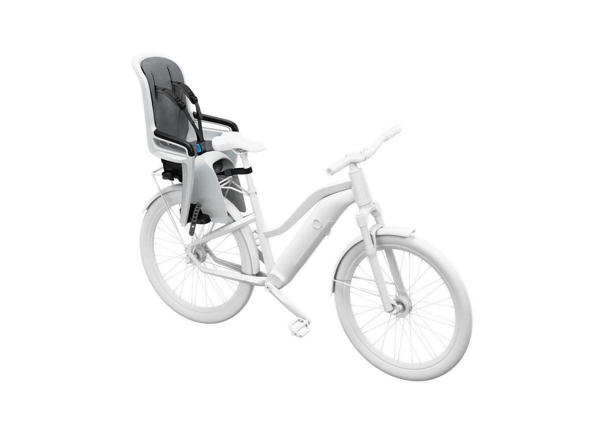 FAHRRADKINDERSITZ - Hellgrau, Basics, Kunststoff/Textil (83/45/40cm) - Thule