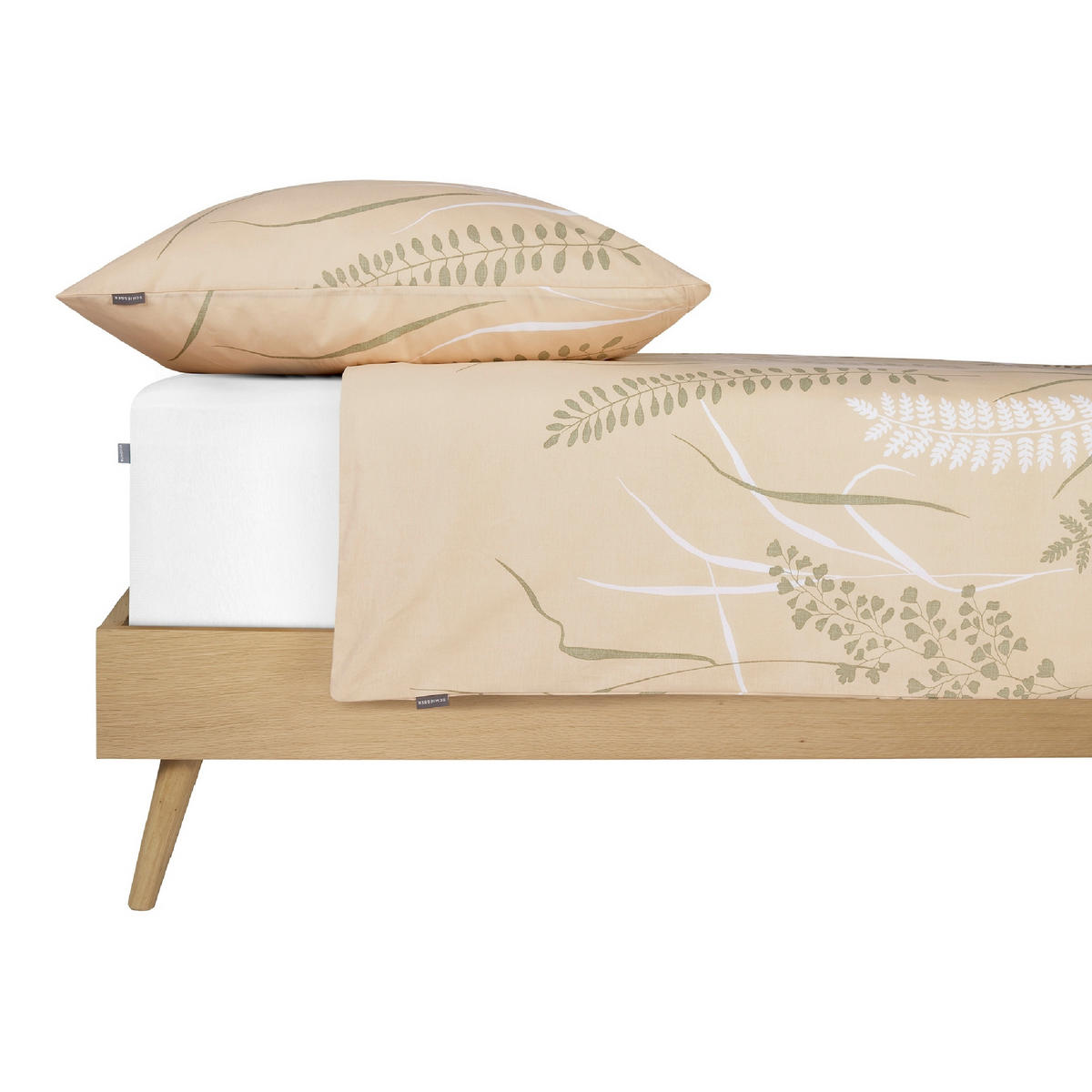 BETTWÄSCHE 2-teilig ANNIC Renforcé 135/200 cm  - Sandfarben, Basics, Textil (135/200cm)