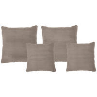 ZIERKISSENSET  42/53/42/53 cm   - Taupe, Konventionell, Textil (42/53/42/53cm) - Livetastic