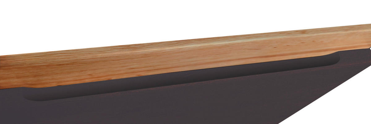 KÜCHENBLOCK 330 cm   in Grau, Eiche Wotan  - Eiche Wotan/Grau, Design, Holzwerkstoff (330cm) - Held