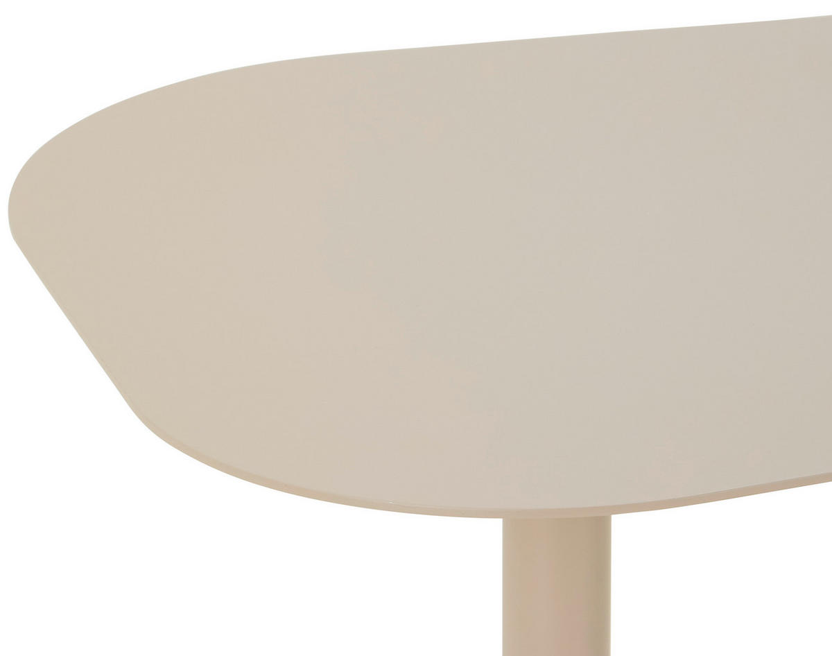 BEISTELLTISCH 53/38/60 cm Kaschmir Freiform  - Kaschmir, Basics, Metall (53/38/60cm) - Novel
