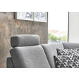 WOHNLANDSCHAFT in Flachgewebe Grau - Chromfarben/Grau, KONVENTIONELL, Textil/Metall (168/305/200cm) - Voleo