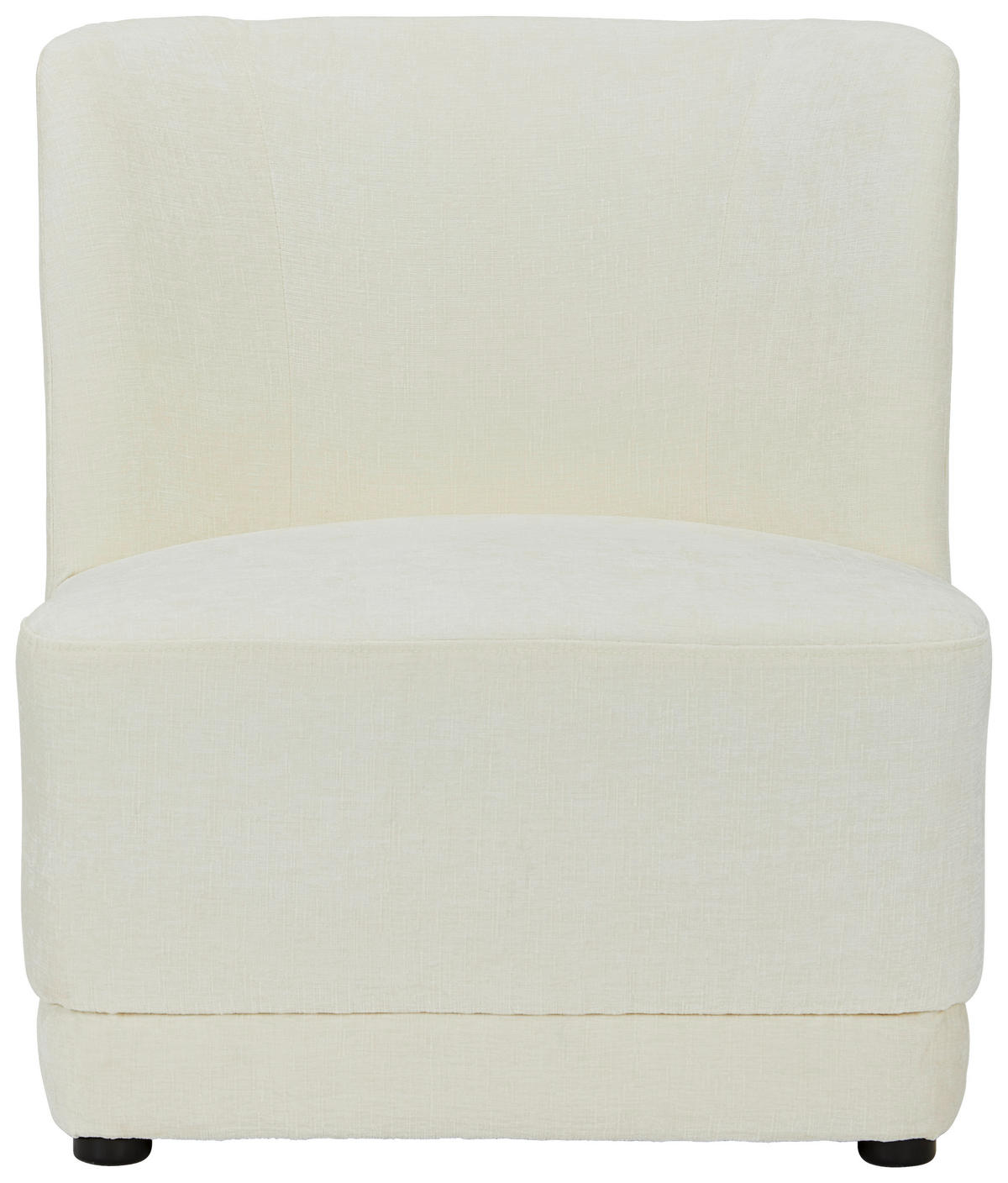 SESSEL in Flachgewebe Creme  - Creme, Design, Holz/Textil (64/71/73cm) - MID.YOU