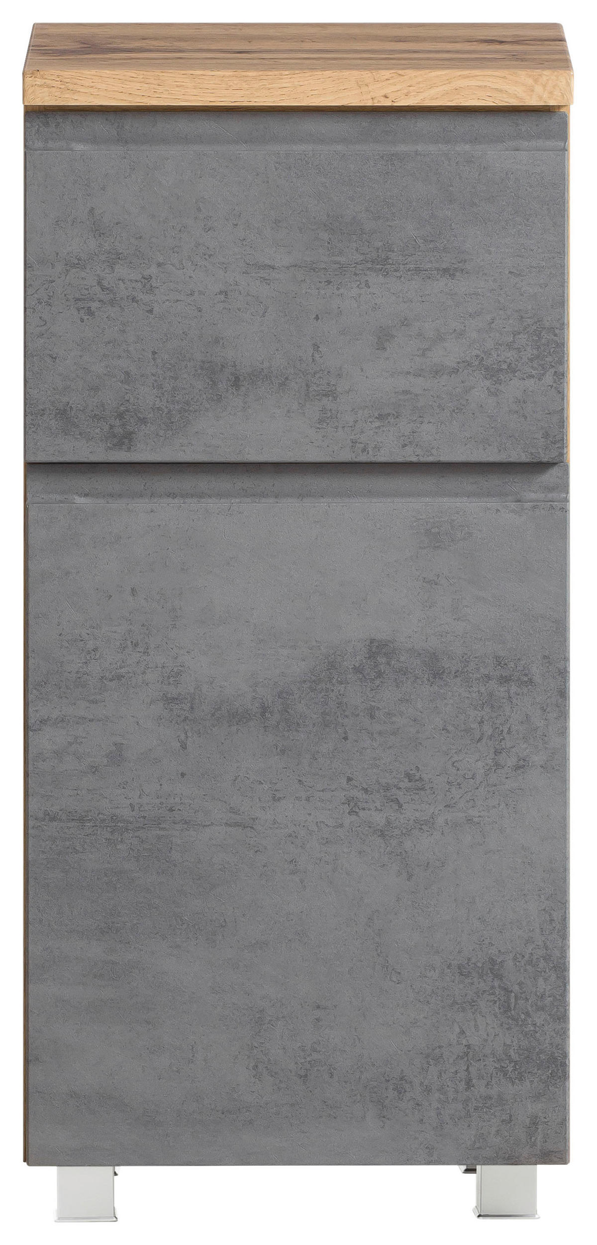 UNTERSCHRANK 40/79/35 cm   - Eiche Wotan/Hellgrau, MODERN, Holzwerkstoff (40/79/35cm) - Held