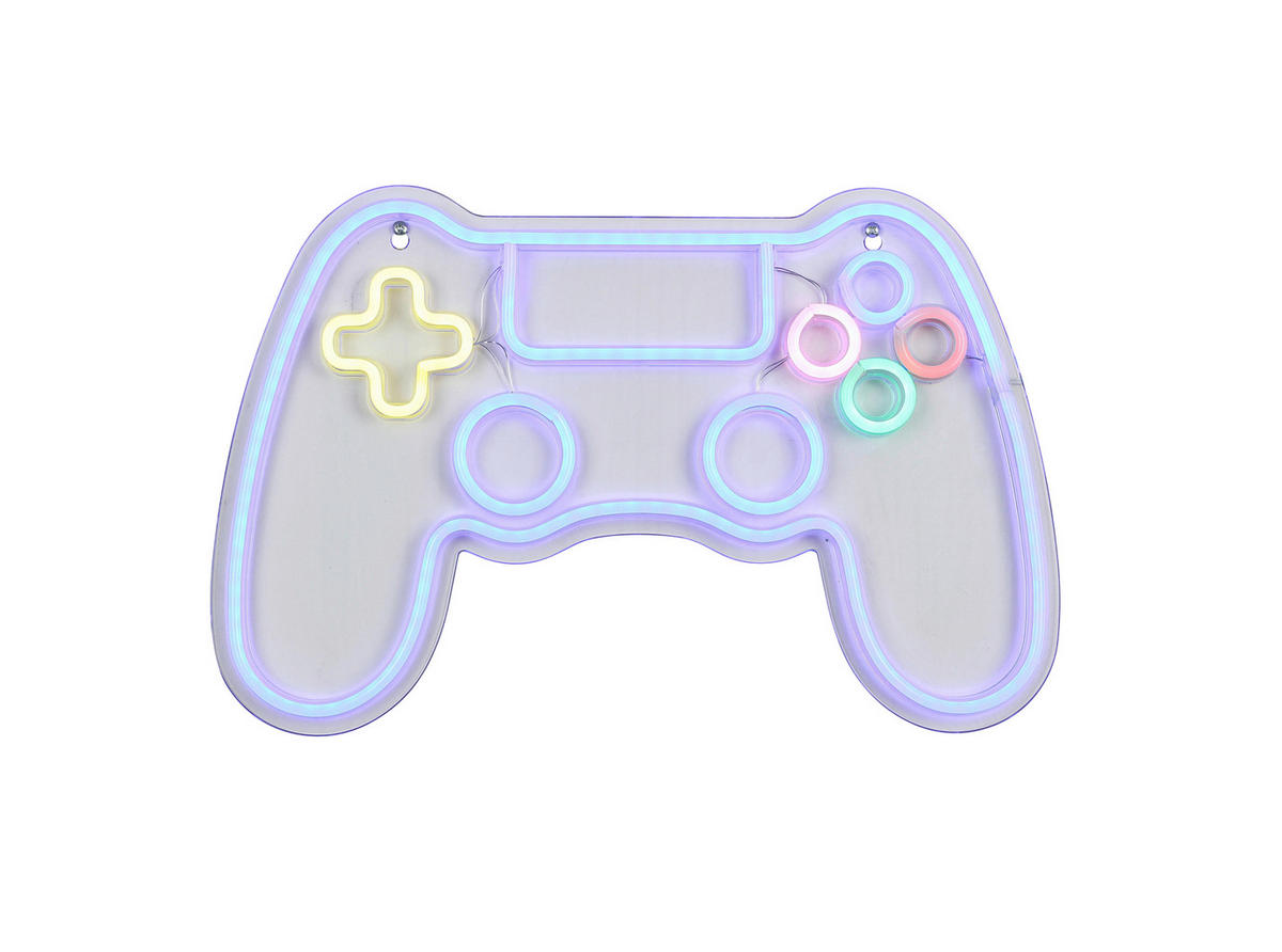 LED FALILÁMPA - áttetsző/fehér, Trend, műanyag (40/25/1,3cm) - Boxxx