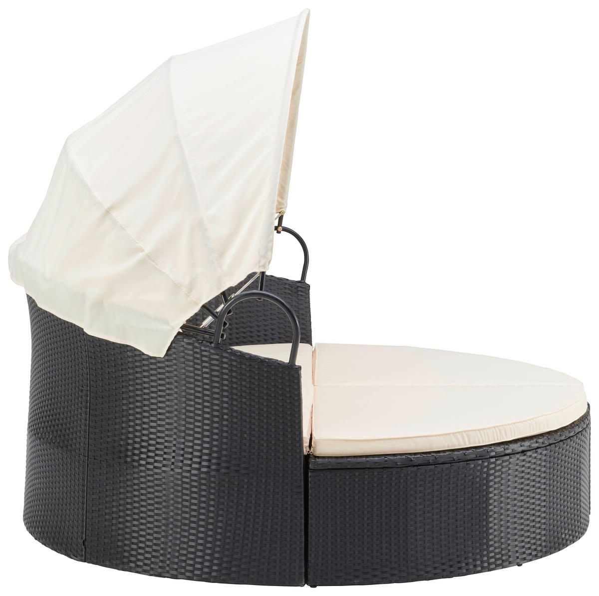 ÎLE DE SOLEIL 180/80/81 cm  - beige/noir, Modern, métal/matière synthétique (180/80/81cm) - Luca Bessoni
