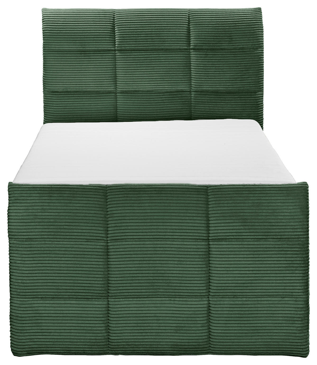 BOXSPRINGBETT 120/200 cm  in Olivgrün  - Schwarz/Olivgrün, Modern, Holzwerkstoff/Kunststoff (120/200cm) - MID.YOU