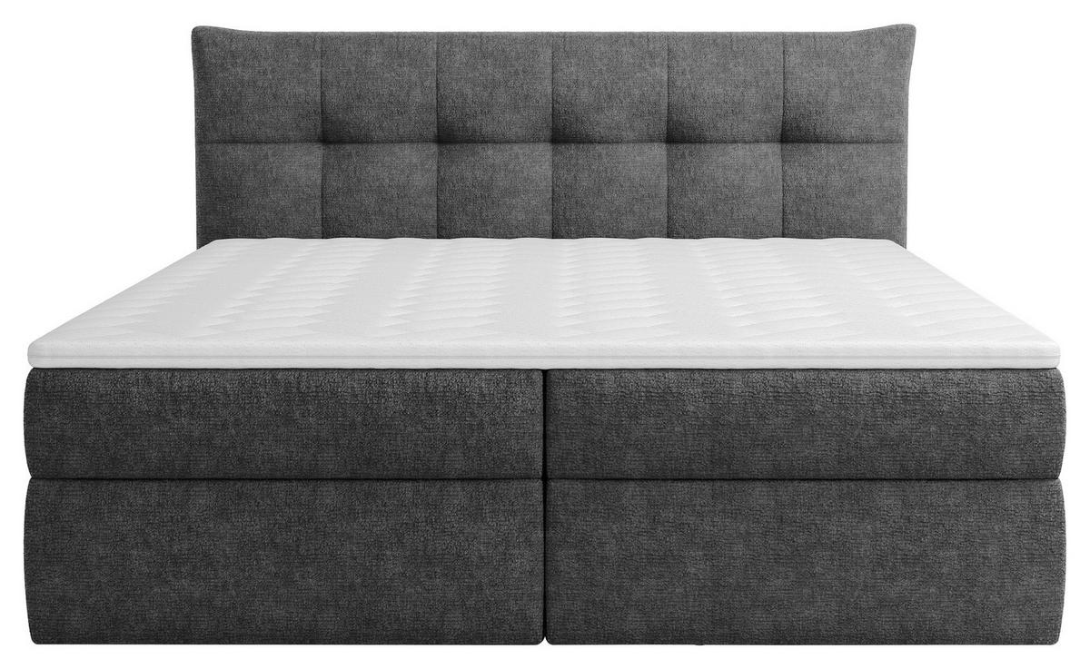 BOXBETT 180/200 cm  in Anthrazit  - Anthrazit/Schwarz, MODERN, Holz/Holzwerkstoff (180/200cm) - Boxxx