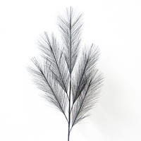 KUNSTPFLANZE Pampasgras  - Schwarz, Basics (110cm)