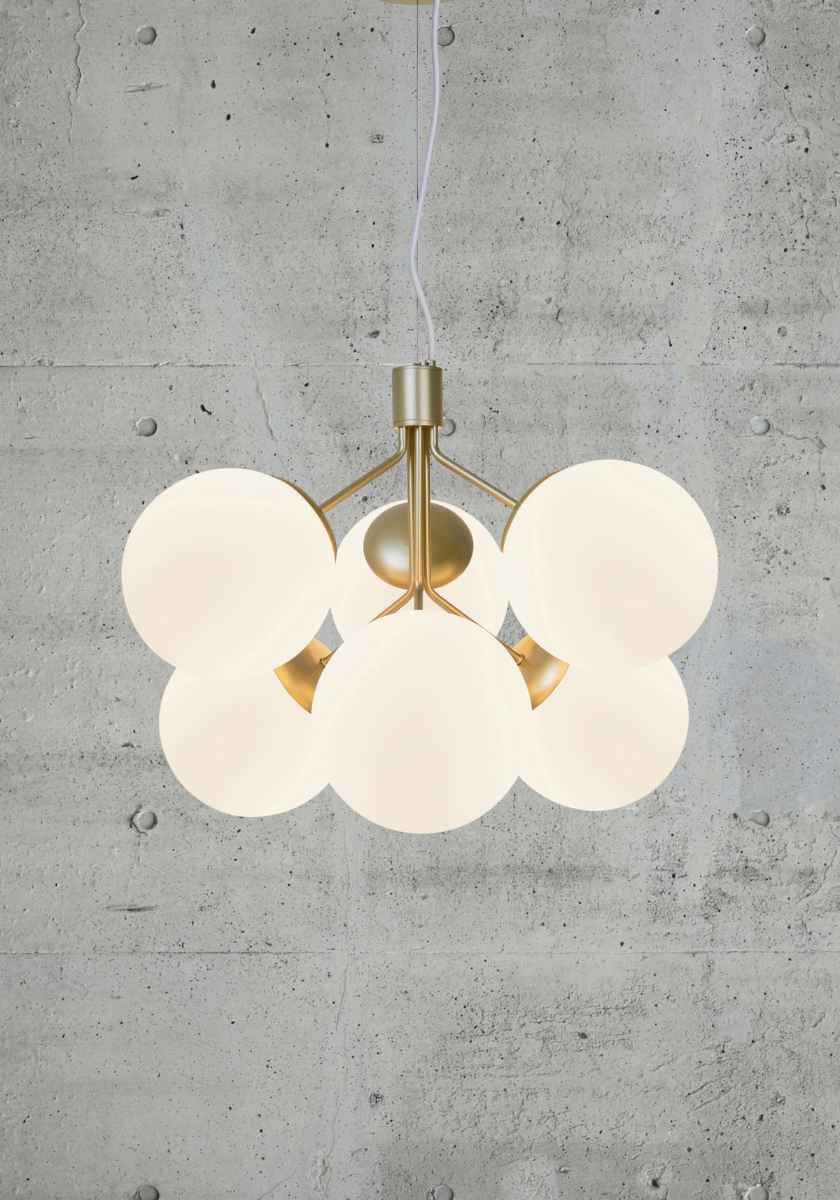 HÄNGELEUCHTE IVONA 45/62 cm   - Messingfarben, KONVENTIONELL, Glas/Metall (45/62cm) - Nordlux