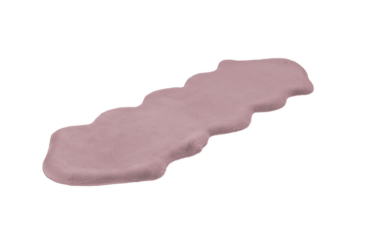 HOCHFLORTEPPICH 60/180 cm Rabbit Sheepskin 300 Lila Lila  - Lila, KONVENTIONELL, Kunststoff/Textil (60/180cm)