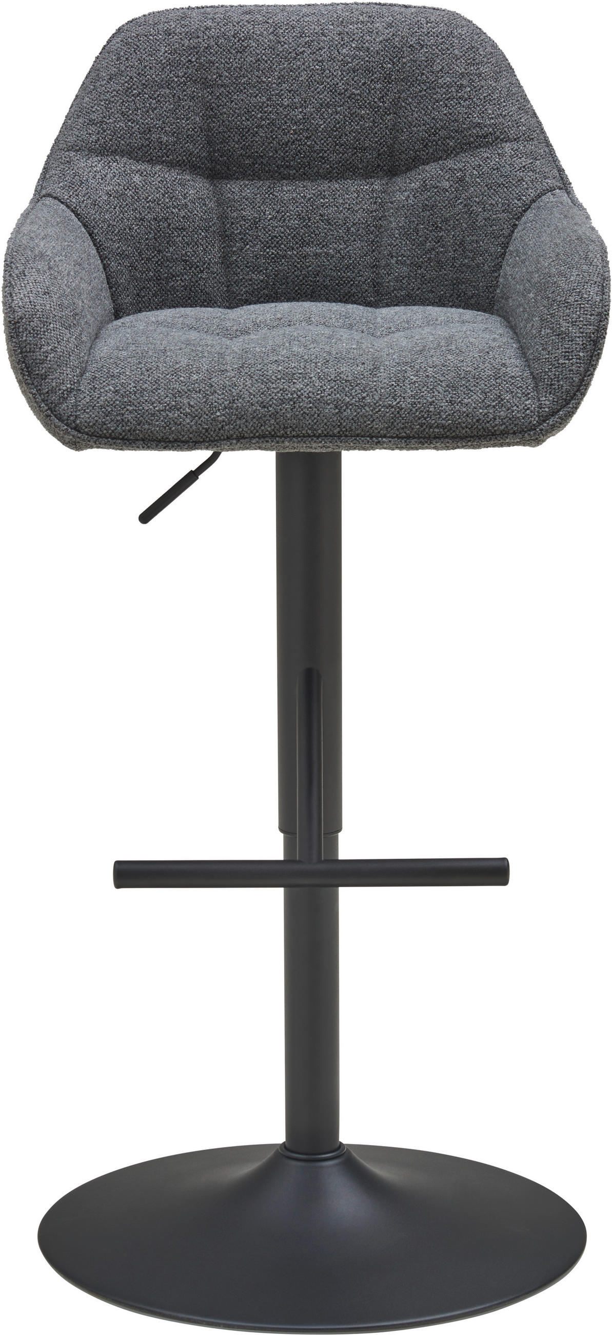 BAROVÁ ŽIDLE, šedá, černá - šedá/černá, Lifestyle, kov/textil (53/88-109/50cm) - MID.YOU