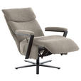 RELAXSESSEL in Textil Beige  - Beige/Schwarz, Design, Textil/Metall (68/117/85cm) - Cantus