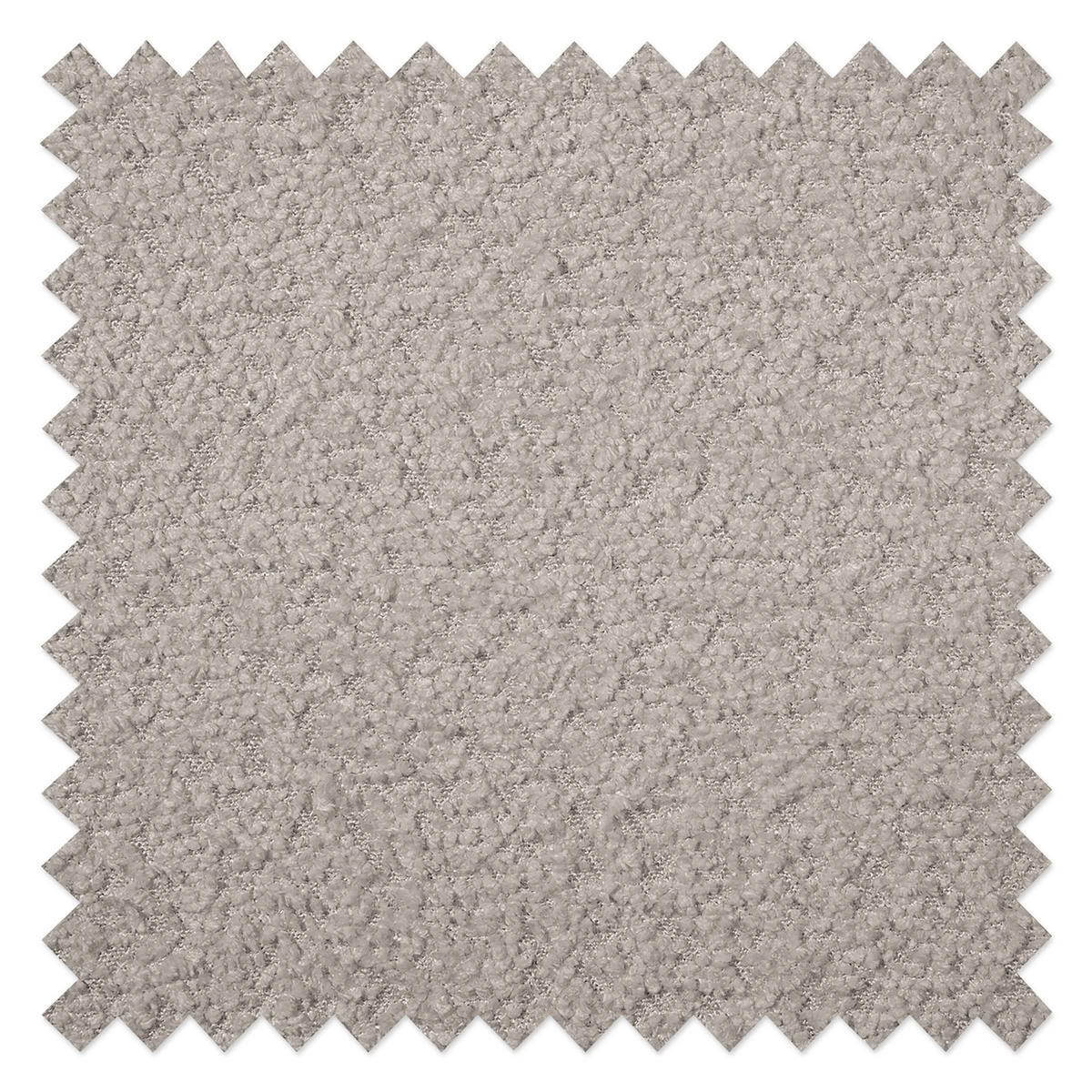 ECKSOFA inkl. Hocker Ariella in Bouclé Grau  231/161 cm  - Naturfarben/Grau, Design, Holz/Textil (231/161cm) - Livetastic