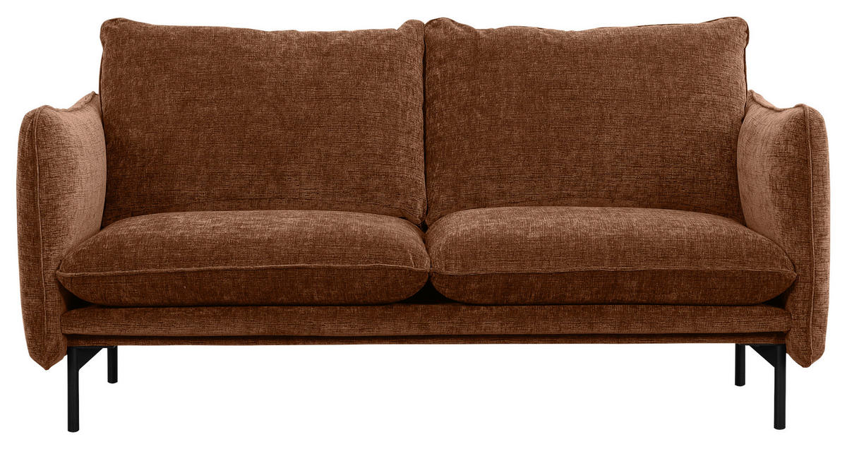 2,5-SITS SOFFA i kopparfärgad  - svart/kopparfärgad, Design, metall/trä (166/81/91cm) - Niels Andersson